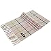 Saferin Women Men Cashmere & Lambwool Plaid Soft & Warm Scarf with Gift Box