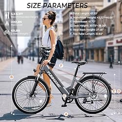 Funhang Electric Bike for Adults, 1000W Peak