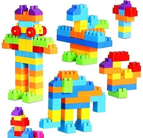 Advent Basics DIY Building Blocks for Kids with Wheel, Best Gift Toy, Multicolor