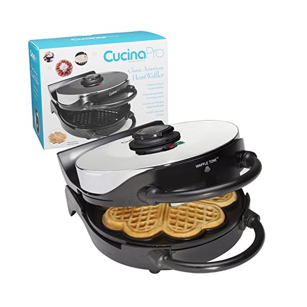 Heart Waffle Maker NonStick, Electric Waffle Griddle Iron with