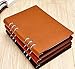 A5 Leather Refillable Leather Binder Journal Notebook, A Refillable Journal Refillable Executive Notebook (9