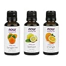 3-Pack Variety of NOW Essential Oils: Citrus Blend - Orange, Tangerine, Lemon
