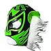 WHITE TIGER Adult Lucha Libre Wrestling Mask (pro-fit) Costume Wear - Black/Green
