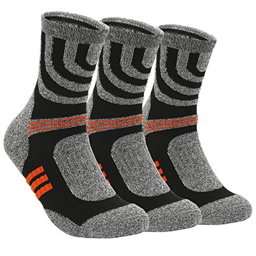 3 Pairs Men Women Hiking Walking Socks 4 8 UK SizeNo Blister Terry CushionBreathableWarmMoisture WickingArch Supportfor Outdoor Sports Running Walking Trekking Cycling Camping Golf Gym