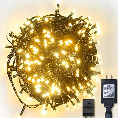 164Ft Fairy String Lights,EAGWELL 500 LED String Light 8 Modes Function, Indoor Sting Lights Wedding Xmas Decoration Light with UL Listed -Warm White