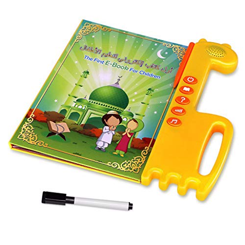 Shoresu Muslim English Arabic Learning Machine, Islamic Ebook Kids English Arabic Touchpad Voice Learning Book Al-Quran E-Book Baby Toy Early Education