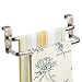 mDesign Over-Door Cabinet Towel Holder - Kitchen Cabinet Double Towel Bar Rack - Over Cabinet Towel Bar Hanger for Hand, Dish, and Tea Towels - 9.84
