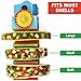 Mr. Taco Train -3 Taco Holder in Colorful Train Engine and Cars | Fun for Kids and Adults |Taco Tuesday and Party Supplies | Novelty Kitchen Dish | Crunchy and Soft Taco Stand Server
