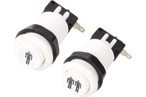 EG STARTS Happ Style 1 Player / 2 Player Start & Home Push Buttons With Micro Switch Compatible For Arcade Machine Games Mame Jamma Parts