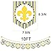 37ct Mardi Gras Decorations Pre-assembled | 16 Mardi Gras Hanging Swirls with Cutouts, 1 Mardi Gras Pennant Banner & 4 Stings of Mardi Gras | Mardi Gras Party Supplies | Mardi Gras Decor