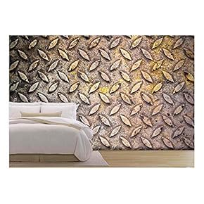 Pattern of Metal Background - Removable Wall Mural | Self-Adhesive Large Wallpaper - 66x96 inches