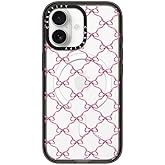 CASETiFY Impact iPhone 17 Case [Slim/Compatible with Magsafe / 8.2 ft. 4X Military Grade Drop Protection] - Entwined in Ribbon - Clear Black