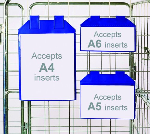 The Products Store WRP5H/10 Magnetic Wrap-Around Pocket A5 148 x 210mm (hxw), Blue