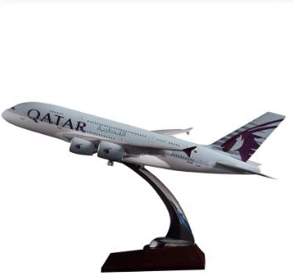 NKJWHB 36cm Resin A380 Qatar Airlines Airbus Model QATAR International Aviation Airways Aircraft Model A380 Airplane Plane Model Toy