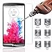 TANTEK [3-Pack Screen Protector for LG G3,Tempered Glass Film,Ultra Clear,Anti Scratch,Bubble Free,Case Friendly