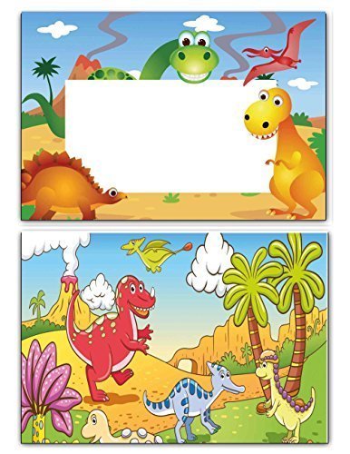 Festa Di Compleanno Bambini Dinosauro Inviti Biglietti D Invito Compleanno Inviti Confezione Da 10 Pezzi Con Vulcano Aus Der Stone Age