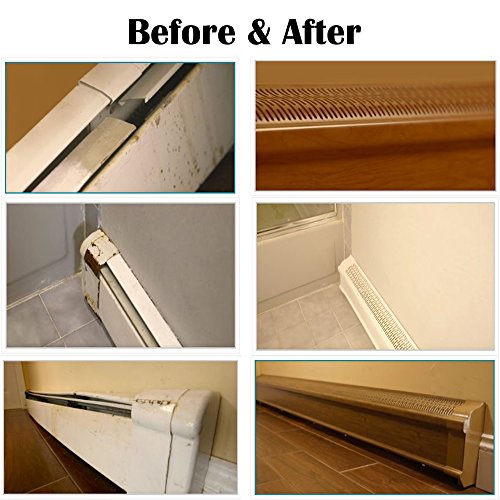 Baseboard Heater Cover COMPLETE SET with Right and Left End Caps Hot