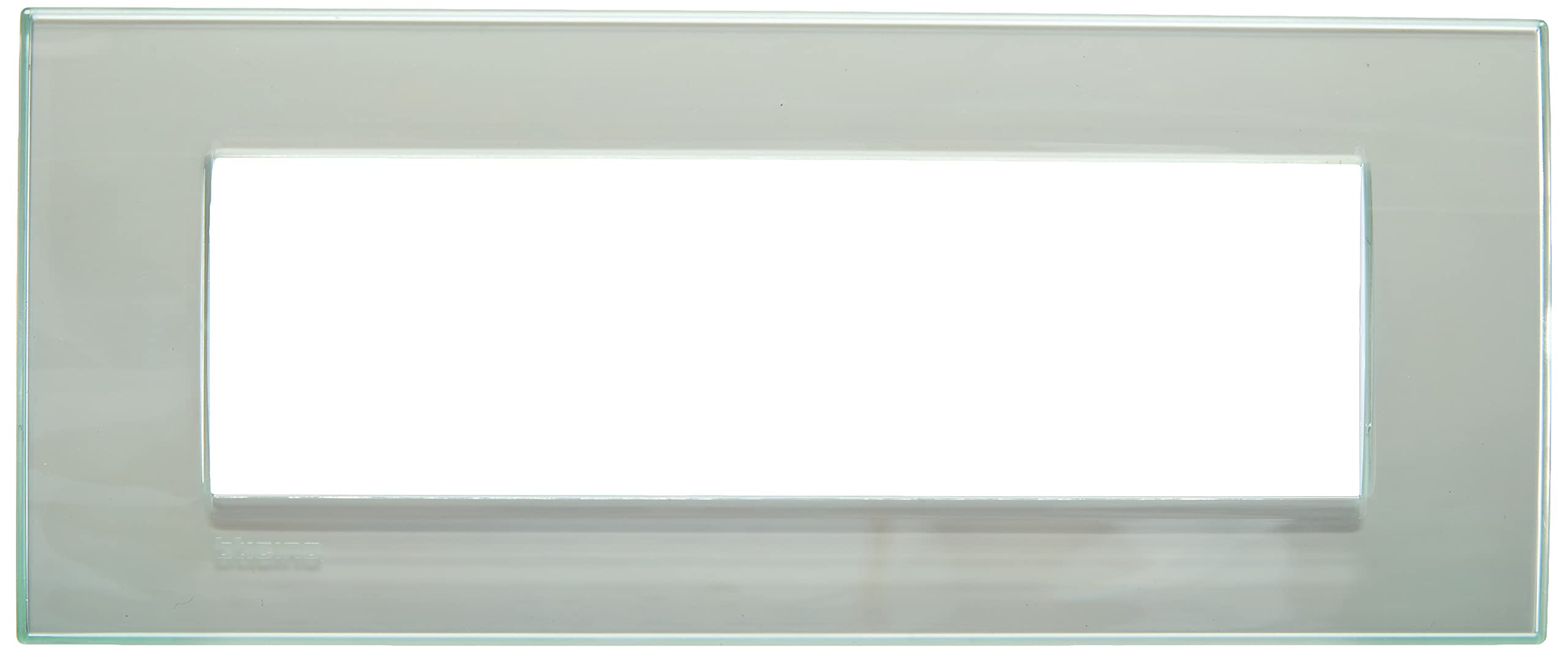 BTicino Livinglight Rectangular Plate, Aquamarine, 7 Modules