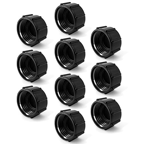 10 Pack Plastic Hose Caps for Garden Hose, Garden Hose Female End Fitting Cap Set Standard 3/4 Inch GHT