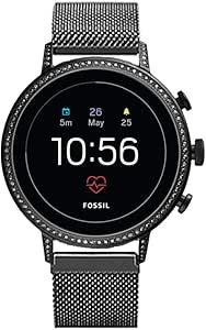 LittleForest 18mm Stainless Steel Bands Compatible for TicWatch C2 Rose Gold, Withings Move, Steel HR (Sport), Fossil Q Venture HR, Fossil Sport Smart ...