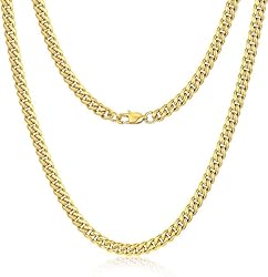 Gold Chain for Mens Hip hop Rapper Necklace 6MM