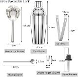 FUUHOMDY Cocktail Shaker Set 6 Pieces 750ml Stainless Steel 304 Bar Tools Gift view 6