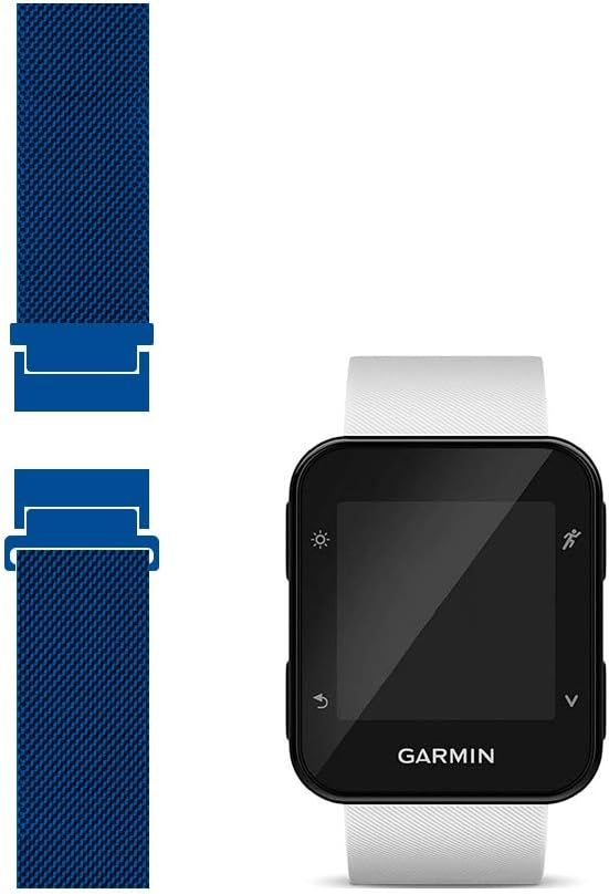 C2DJOY Sport Mesh Strap Compatible with Garmin forerunner 35/30 and Approach S10 Replacement Strap - Blue,small