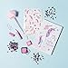 Tri-Coastal Design Girls Unicorn Journaling Set: Cute Sequin Pink and Purple Diary Accessories Kit with Stamp and Pad, Journal, Fuzzy Pen, Sparkly Glue and Sticker Set