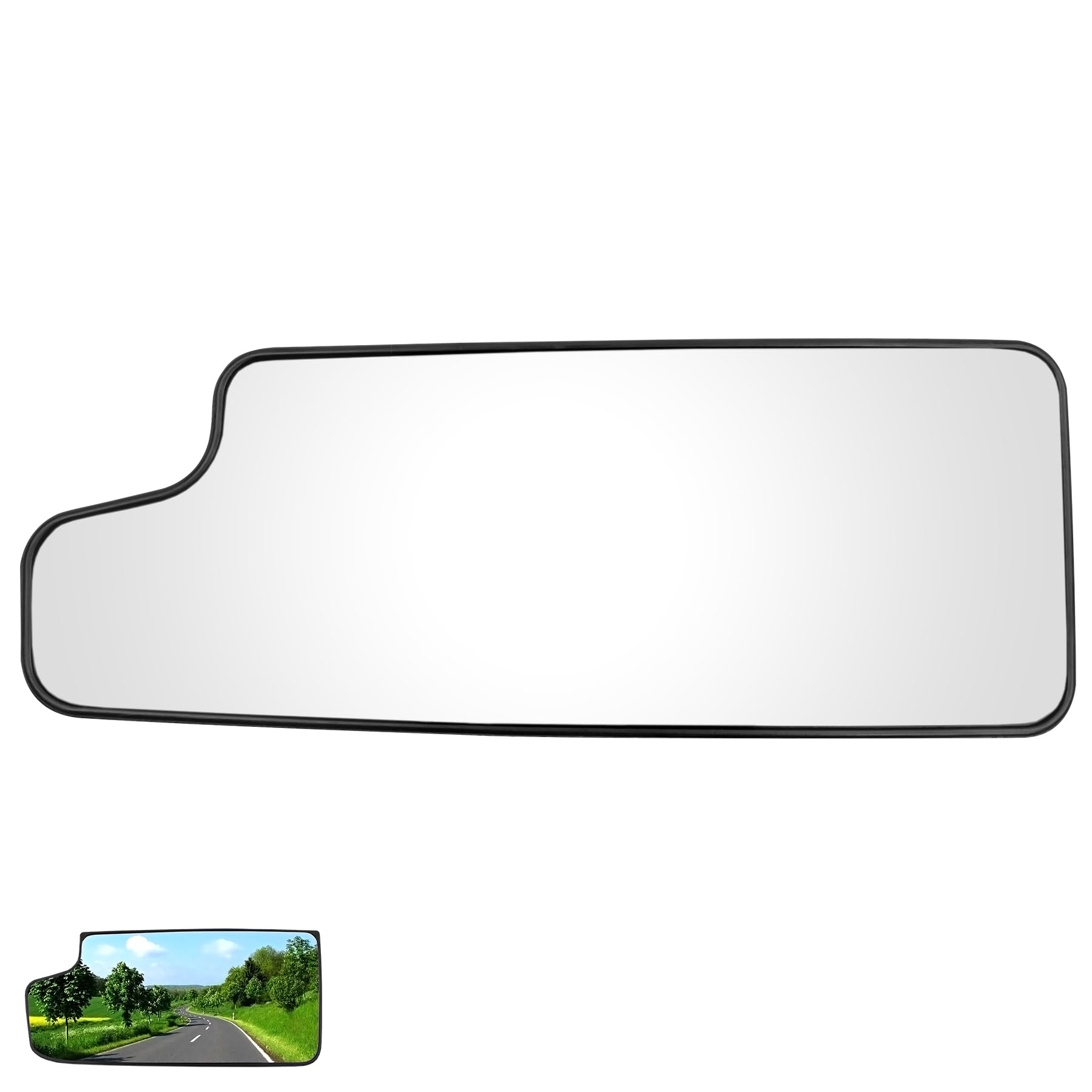 Photo 1 of Lower Convex Mirror, Compatible with 2020-2021 Chevy Silverado GMC Sierra 1500 2500 3500 HD, Replace 84468914 GM1324215 Left Driver Side Rear View Mirror Towing Lower Convex Mirrors Glass