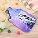 Hot Water Bottle & Cover Set,AUPET 2 Liters Premium Classic Rubber Hot Water Bottle with Super Luxurious Cozy Soft Flannel Cover Set, Great for Pain Relief, Hot and Cold Therapy (Purple Wish Cat)