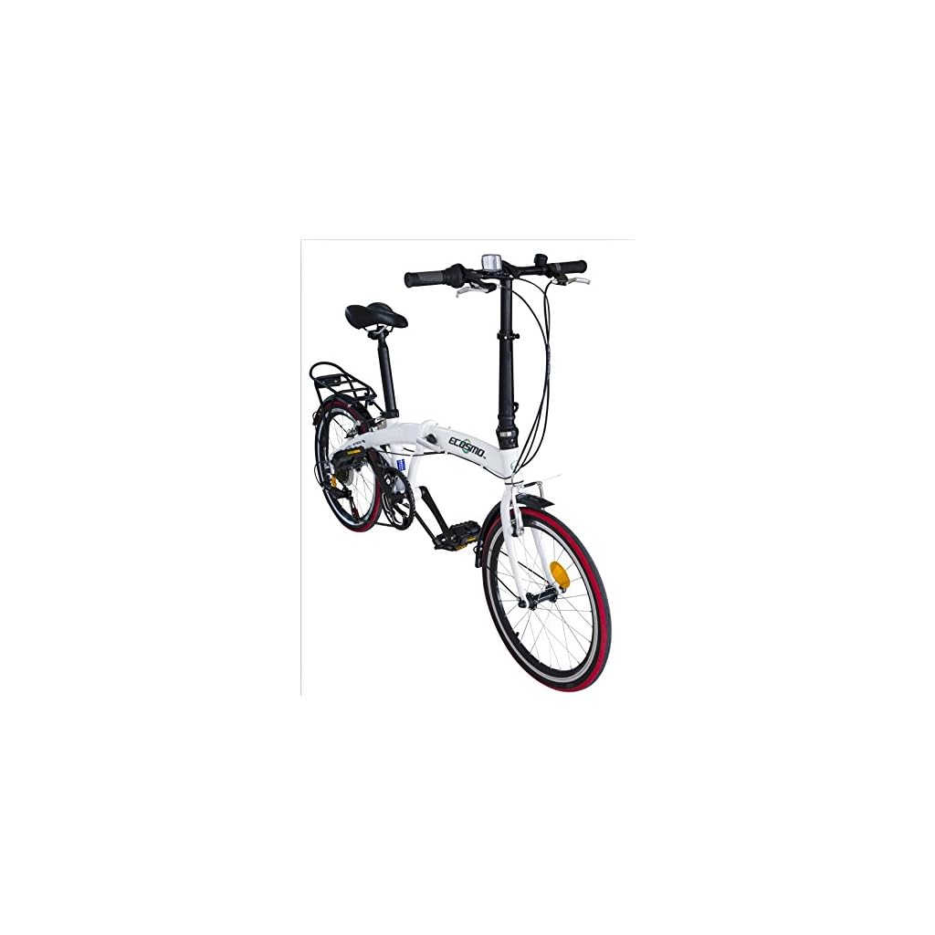 ECOSMO 20" Lightweight Alloy Folding City Bicycle Bike, 12kg 20AF09W