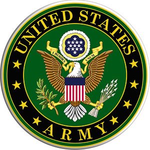 C&D Visionary Us Army Logo 3" Round Magnet
