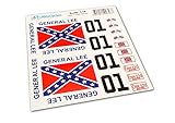 GENERAL LEE RC Car 1/18 18th Scale Duke of Hazzard Decals Stickers Full Kit Set Already Cut