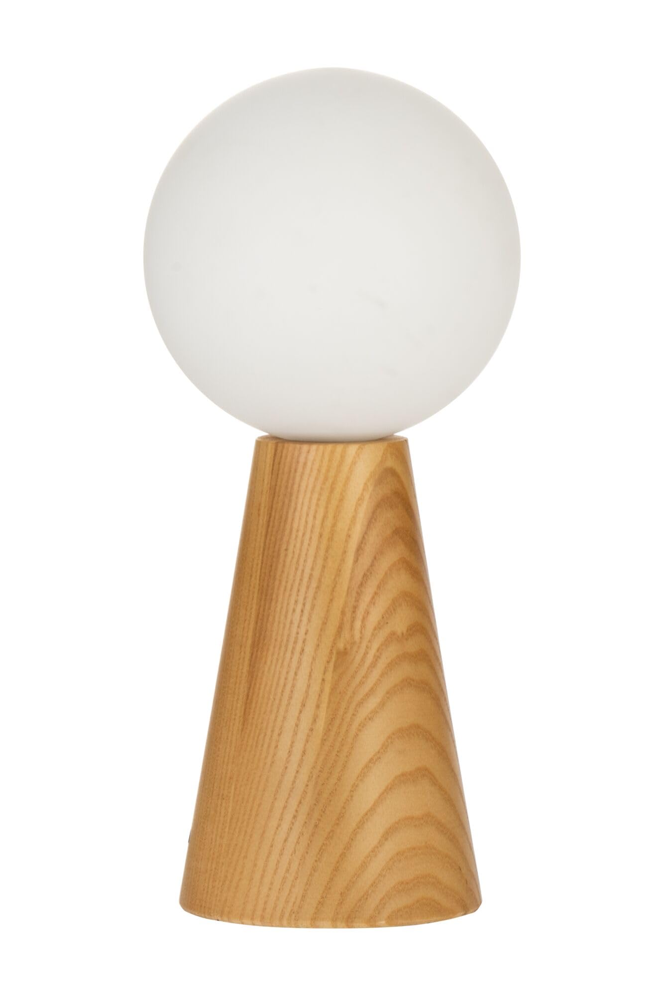 Pauleen 48316 Table Woody Soul G9 max. 20W, Natural Wood, Glass Bedside luminaire