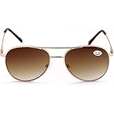 V.W.E. Classic Metal Reading Glasses - Spring Hinge Tear Drop Reader