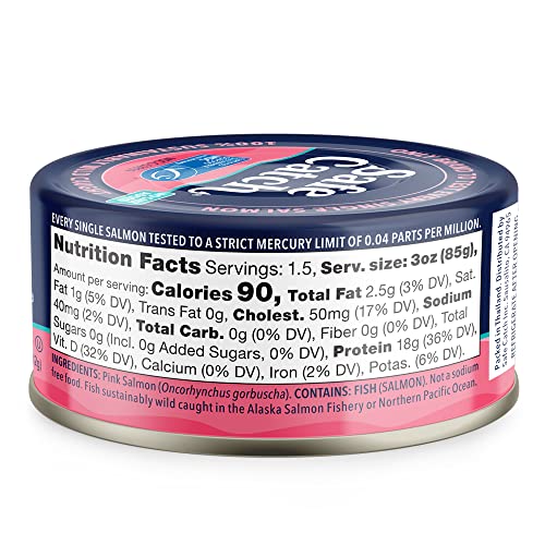 Safe Catch Wild Pacific Pink Salmon Canned WildCaught No Salt Added