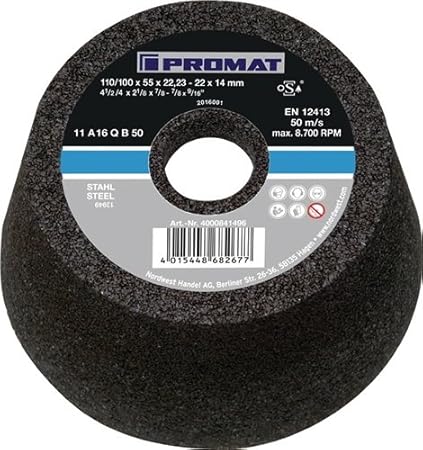 Promat Schleiftopf D. 110/100x55mm K. 24 für Stahl
