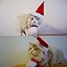 Bolbove Pet Adjustable Christmas Santa Hat + Scarf for Small Dogs & Cats Holiday Accessory (Free Size)