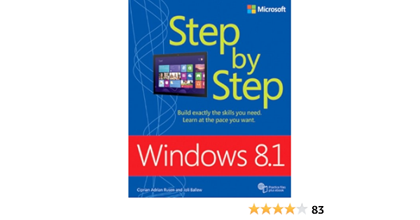Windows 8 1 Step By Step Step By Step Microsoft Rusen Ciprian Adrian Ballew Joli Amazon Com Books