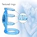 Doctor Love's Zinger Vibrating Cock Cage Enhancer Ring Sleeve, Blue
