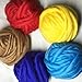Merino Wool Super Chunky Yarn- Bulky Roving Yarn for Finger Knitting,Crocheting Felting,Making Rugs Blanket and Crafts by FLORAKNIT (Aquarius, Medium-20mm 0.55LB)