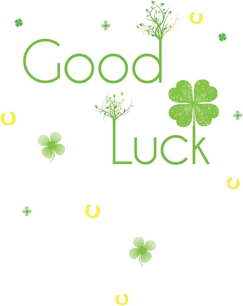 Pack of 6 - Good Luck Cards - Hand finished with crystal holographic glitter