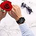 Classic Men's Chronograph Watch Casual Fashion Black Leather Strap Quartz Wrist Watch with Blue Pointer - BAOGELA