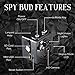 Spy Bud HD Hidden Mini Spy Camera SQ8 - Portable Motion Detection - Night Vision - 1080P - with 8GB SD Card, Memory Card Adapter & Card Reader