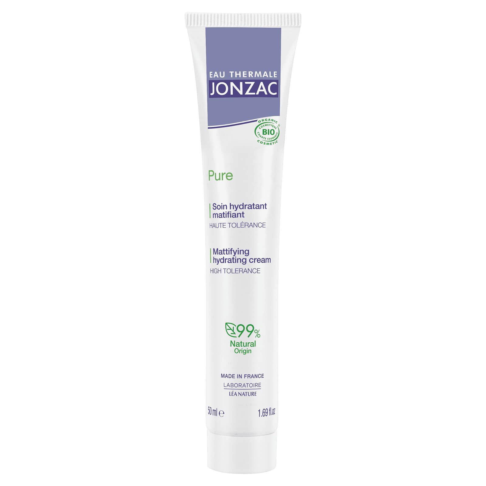 Eau Thermale Jonzac – ORGANIC FACE CREAM – 99 Natural, 50 ml