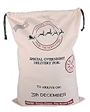 Professional Santa Bag Christmas Bag VANORIG Cute Christmas Gift Bag Santa Sack ,Pack of 1 (Beige HK-02)