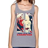 SANYI Women's Vote Hillary Clinton 2016 Election Tank Tops Size XXL Gray