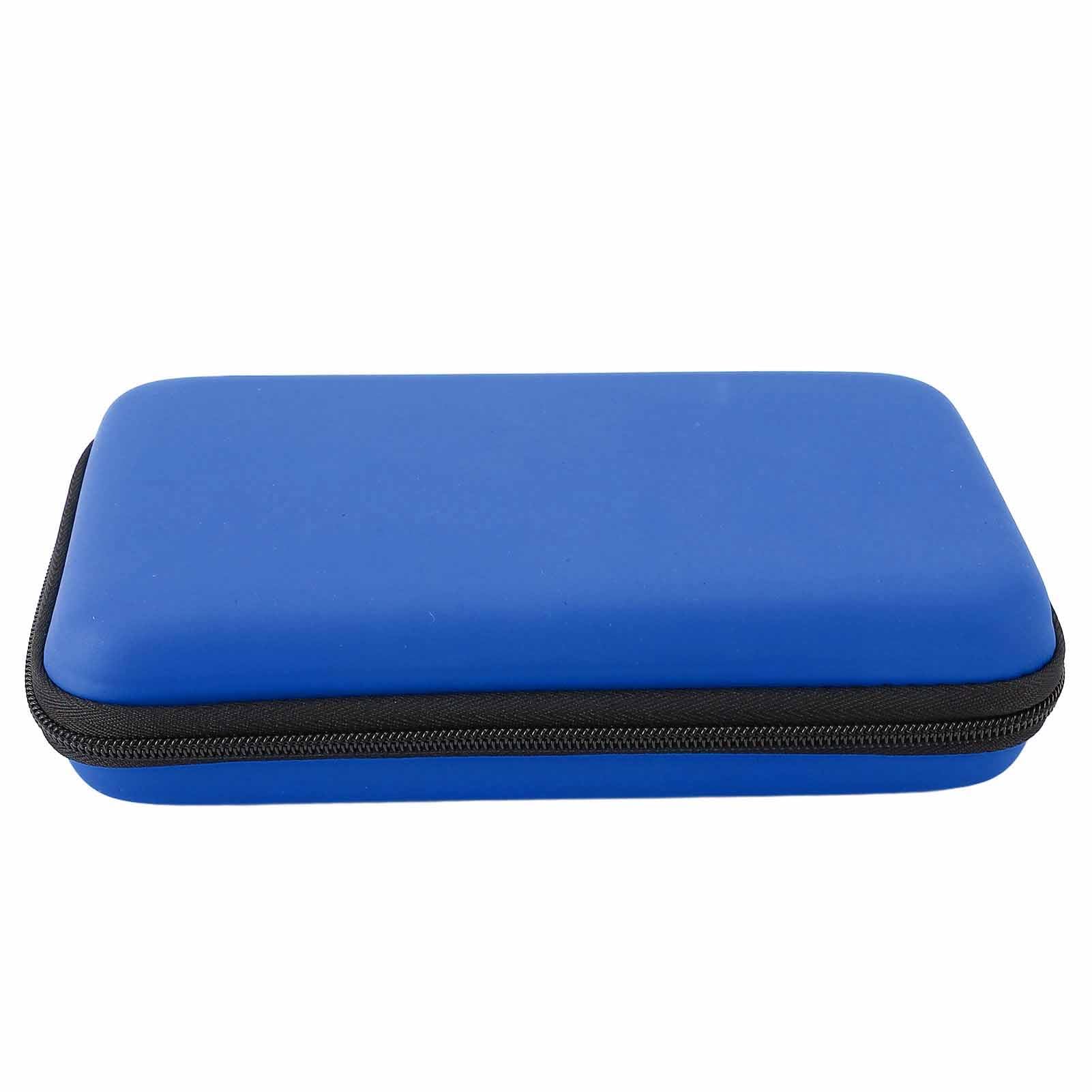 Carrying Case for 3DS, New 3DS XL, New 2DS XL Console, Pocket Hard Shell Case with 8 Game Slot, Inner Pocket, 3DS XL Accessories Protective Carrying Case (Blue)