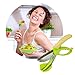 PIPIHUA Non-slip Grips Stainless Steel Chopped Salad Scissors Salad Tongs Salad chopper