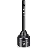 Blosail Steel Cigarette Butt Receptacle Disposal Outdoor, Free-Standing for Patio Use, Keeps Area Clean and Tidy, 5 Gallon Ca